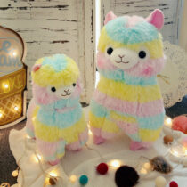Rainbow Alpaca Plush Toy