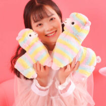 Cute and Colorful Rainbow Alpaca Plush Toy Dolls, Cute Stuffed Animals