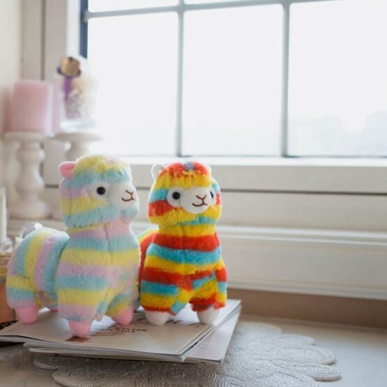 Rainbow Alpaca Doll Plush Toy
