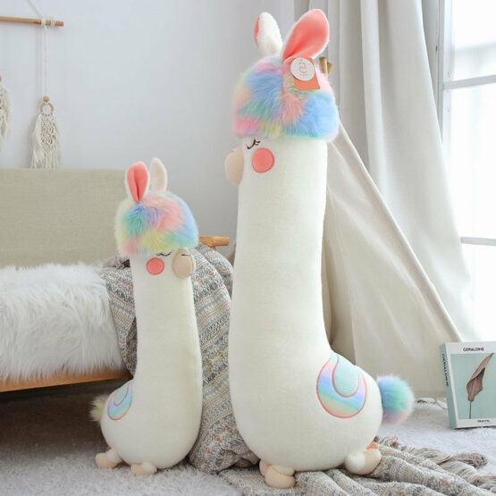 Giant Colorful Alpaca Plush Toy
