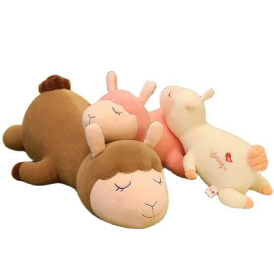 Kawaii Laying Down Alpaca Plush Toys
