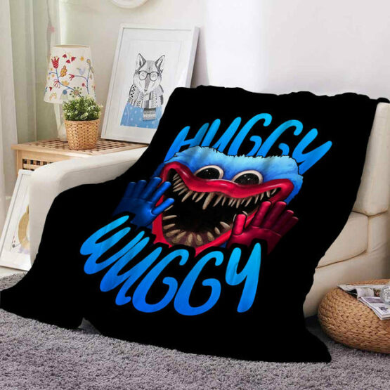 Poppy Playtime Huggy Wuggy 3D Printed Flannel Blanket C