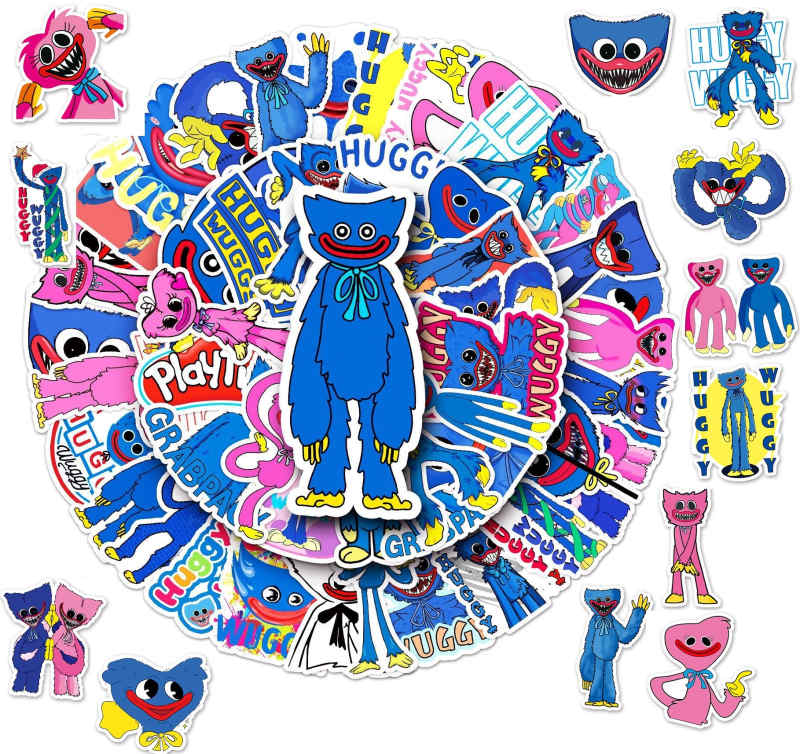 Huggy Wuggy Poppy Playtime Stickers - Huggy Wuggy Plush